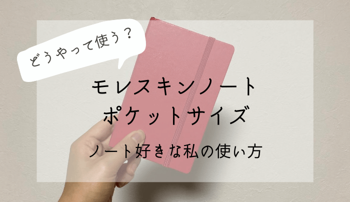 モレスキンポケットサイズの使い方と魅力 健康オタクの備忘録